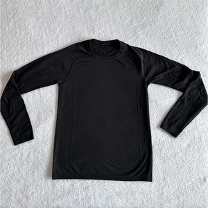 lululemon Black METAL VENT TECH LONG SLEEVE HENLEY Size L